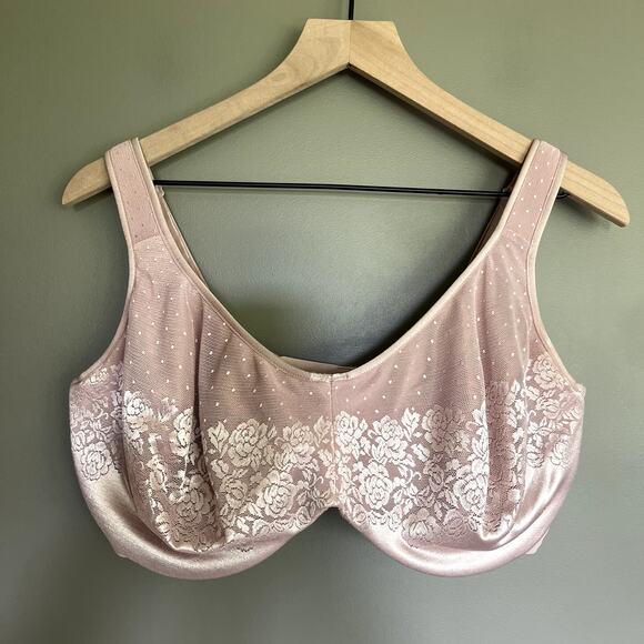 Soma Stunning Support Unlined Minimizer Bra Size 40G Adobe Rose Nude Pink Mauve - Picture 2 of 16